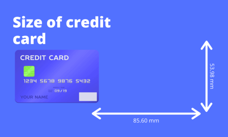 what is the size of credit card